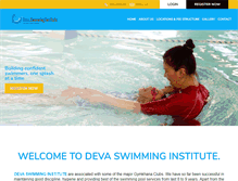 Tablet Screenshot of devaswimminginstitute.com